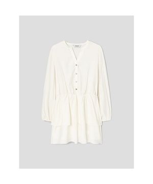 긴팔 미니 원피스  아이보리