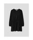 긴팔 미니 원피스  블랙