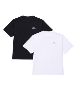 [2 PACK] ESSENTIAL PACK REGULAR FIT T-SHIRTS [BLACK WHITE]