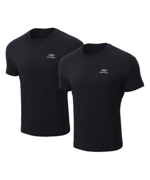 [2 PACK] ESSENTIAL PACK MUSCLE FIT T-SHIRTS [BLACK]