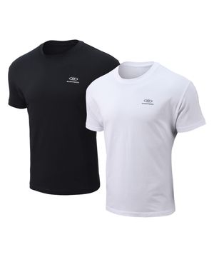 [2 PACK] ESSENTIAL PACK MUSCLE FIT T-SHIRTS [BLACK WHITE]