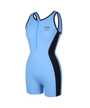 여성 슬림라인 지퍼 U백  2.5부 반신수영복 블루 RN-LS2G262-BU