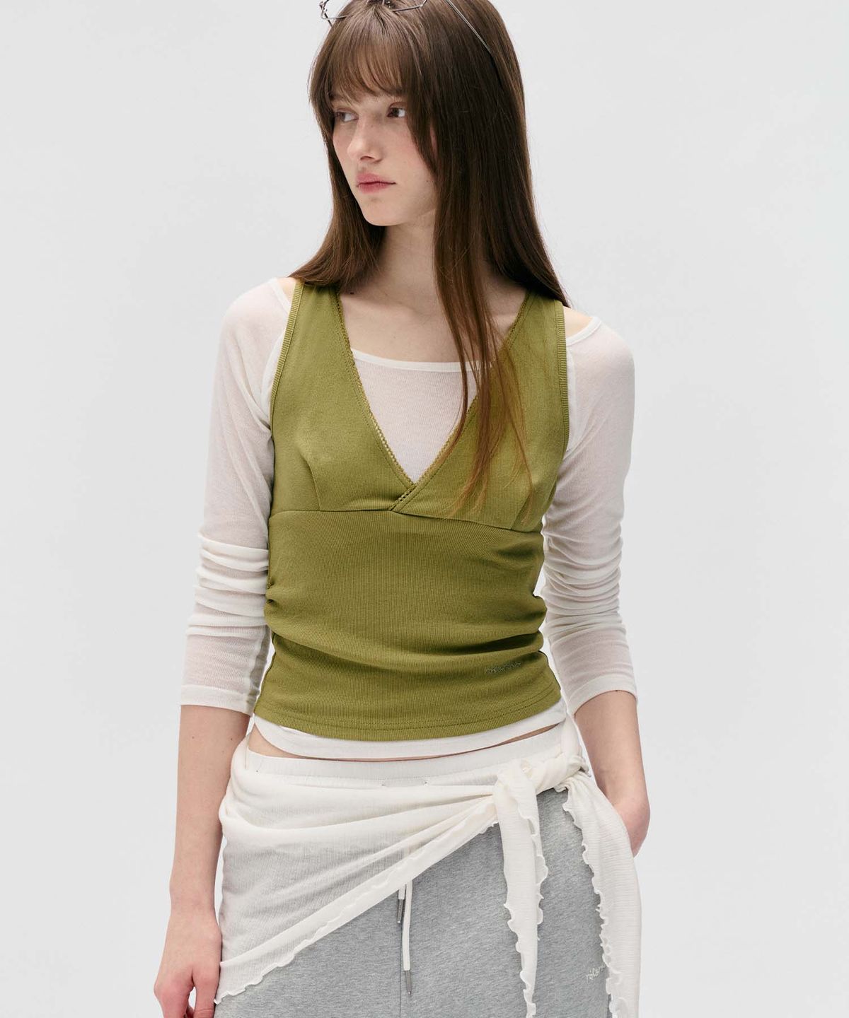 로라로라(ROLAROLA) NUBASIC JERSEY SCARF IVORY