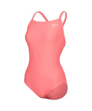 여성 매트 솔리드 서포트백 원피스수영복 코랄 RN-LS2G507-CR