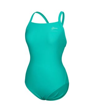여성 매트 솔리드 서포트백 원피스수영복 그린 RN-LS2G507-GN