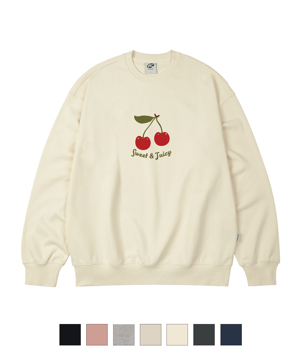 와일드락(WILDROCK) Juicy Cherry 오버핏 맨투맨_7 COL
