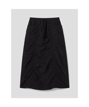 카고 맥시 스커트  블랙