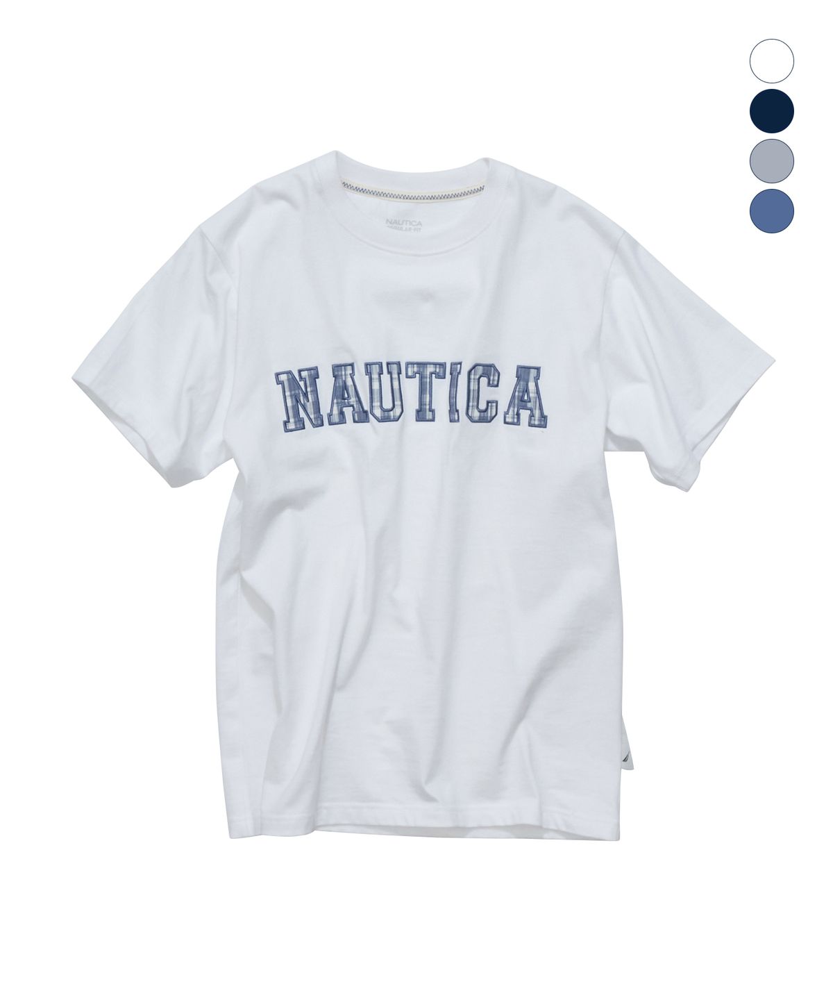 노티카(NAUTICA) 패치 레터링 티셔츠(4colors) NTS5536