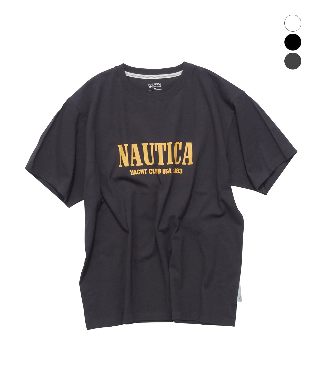 노티카(NAUTICA) 요트 클럽 레터링 티셔츠(3colors) NTS5626