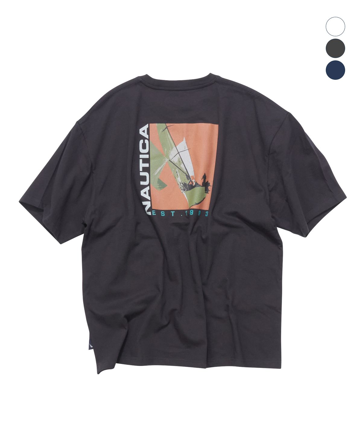 노티카(NAUTICA) 세일링 버티컬 티셔츠(3colors) NTS5686