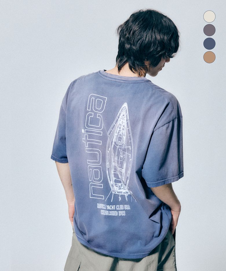 요트 블루프린트 티셔츠(4colors) NTS5726