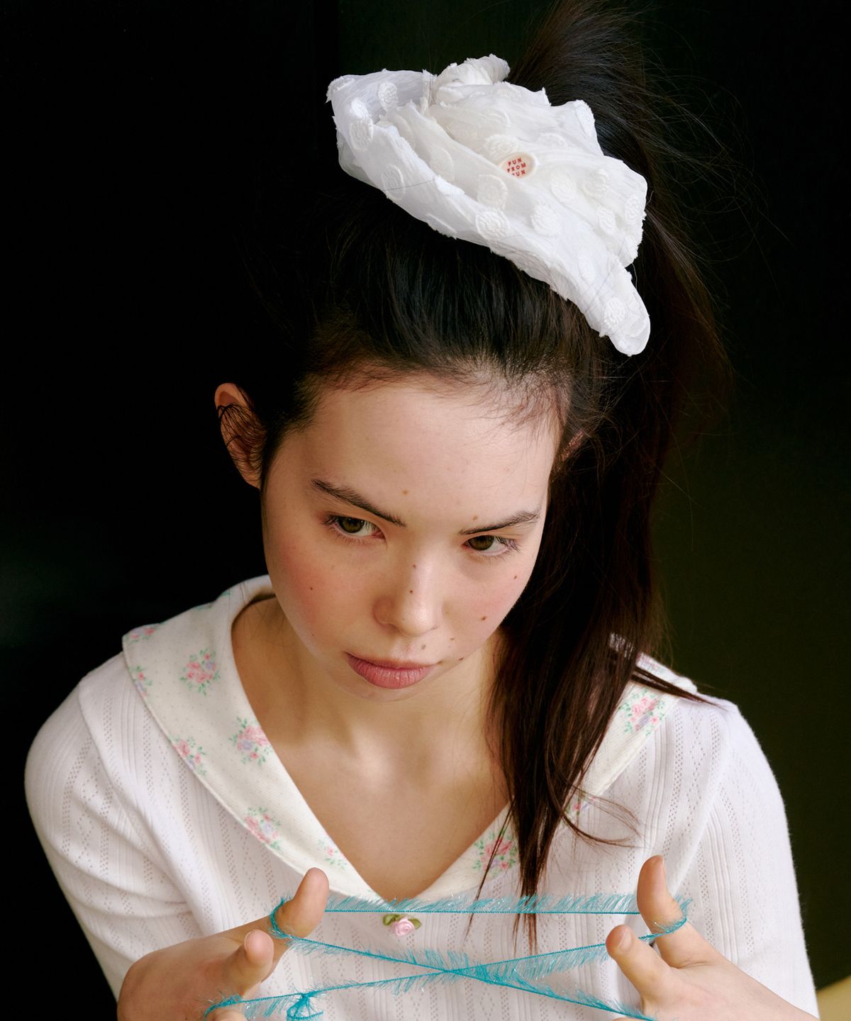 펀프롬펀(FUNFROMFUN) Cotten Candy scrunchie, Mashmallow White