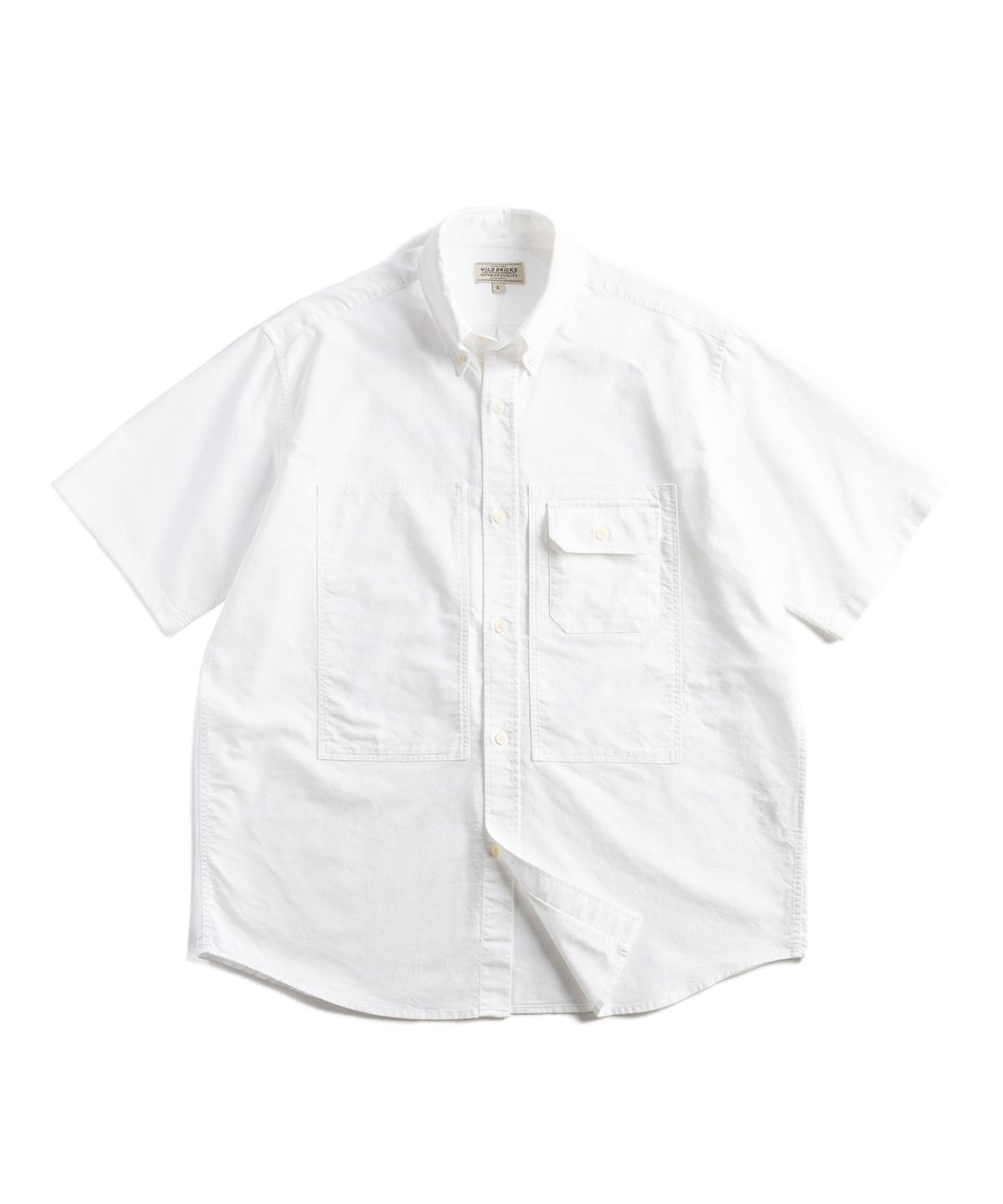 와일드 브릭스(WILD BRICKS) W25 ARMY OCBD SHIRT (white)