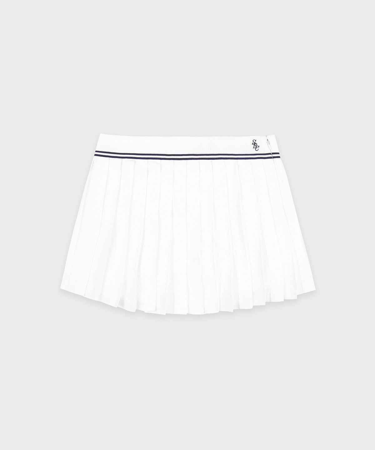 스포티앤리치(SPORTY&RICH) SCR 로고 아비가일 스커트 화이트 R255AWS006