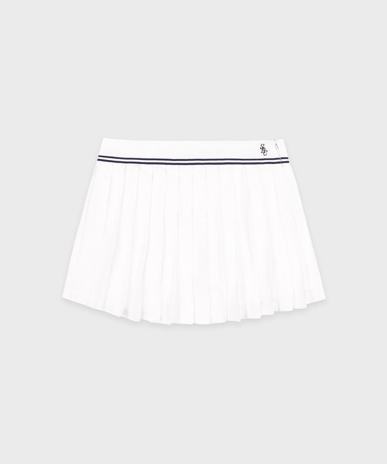 SCR 로고 아비가일 스커트 화이트 R255AWS006