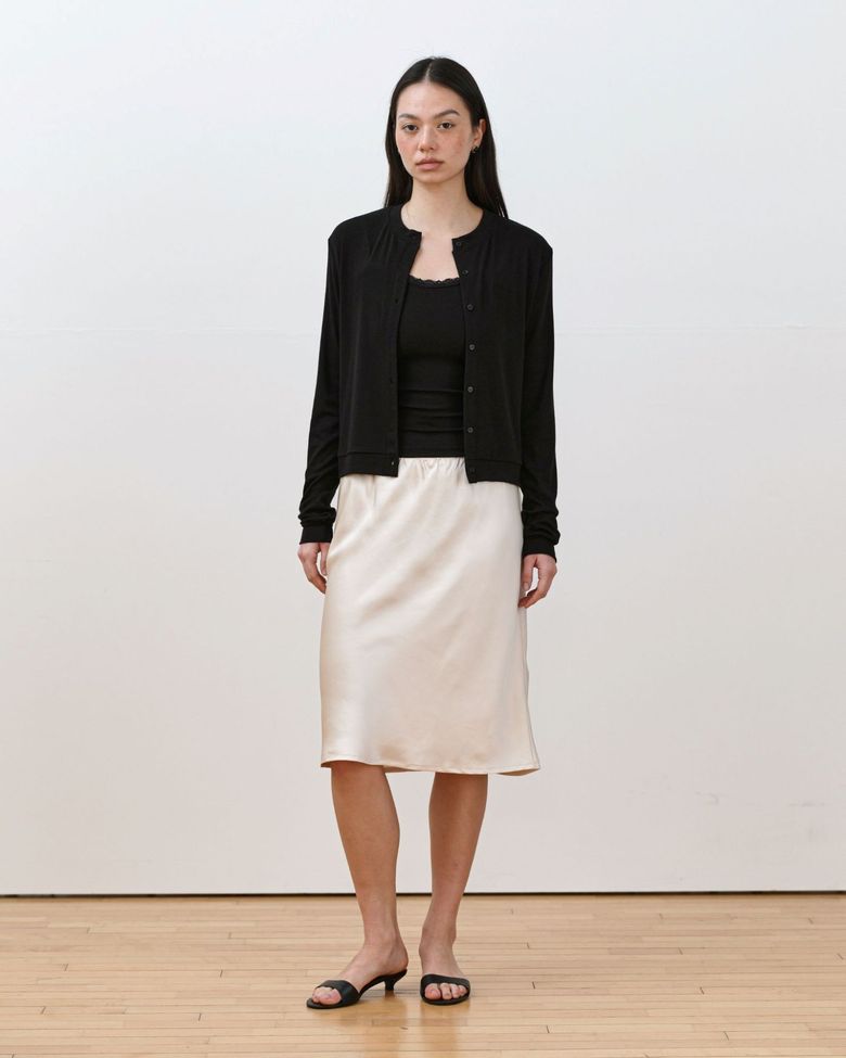 Aimi Half Band Skirt [Beige]