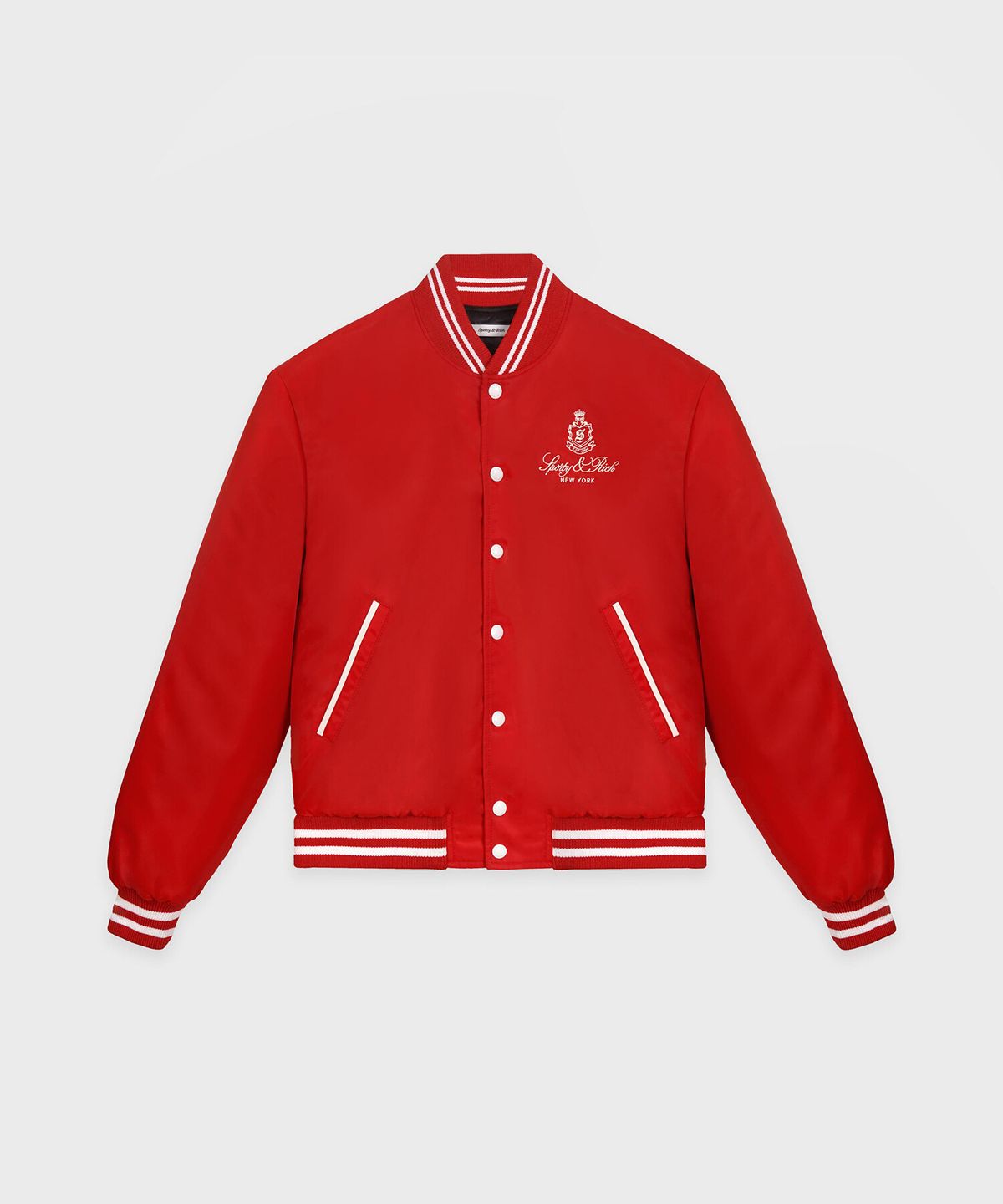 스포티앤리치(SPORTY&RICH) 벤돔 나일론 바시티 자켓 R255AWJ009