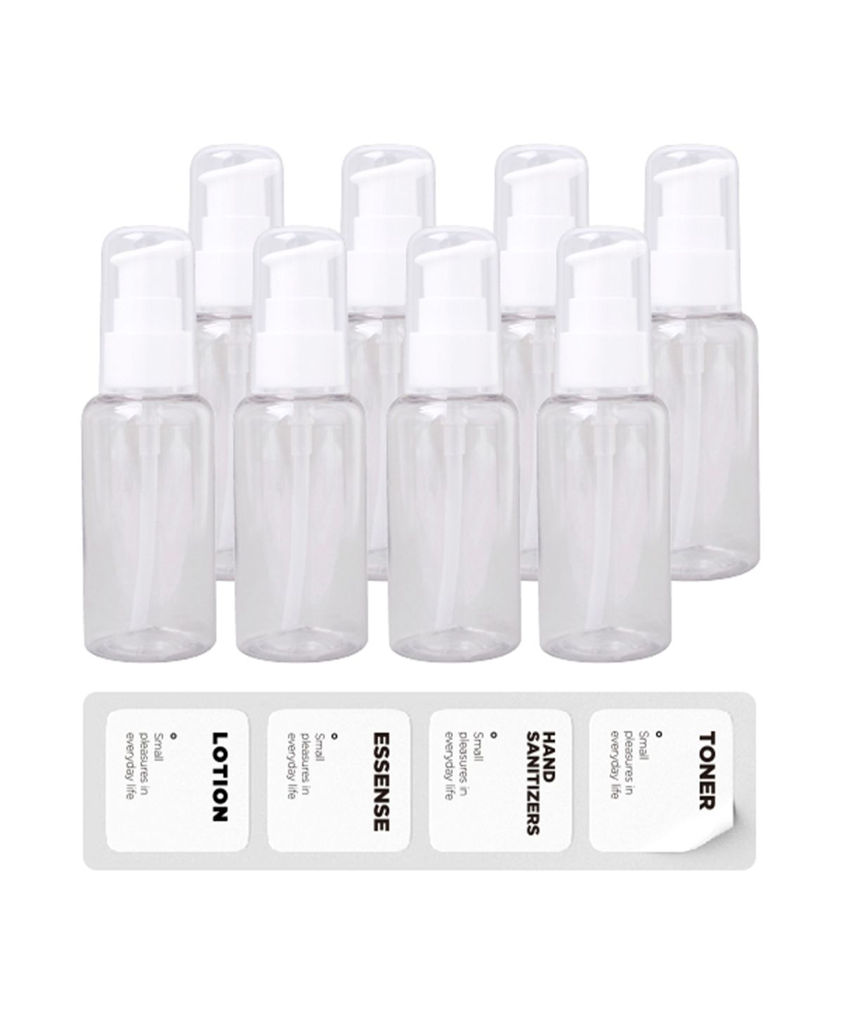 소낙소낙(SONAKSONAK) 깔끔보관 펌핑용기 60ml 투명 4P X 2세트