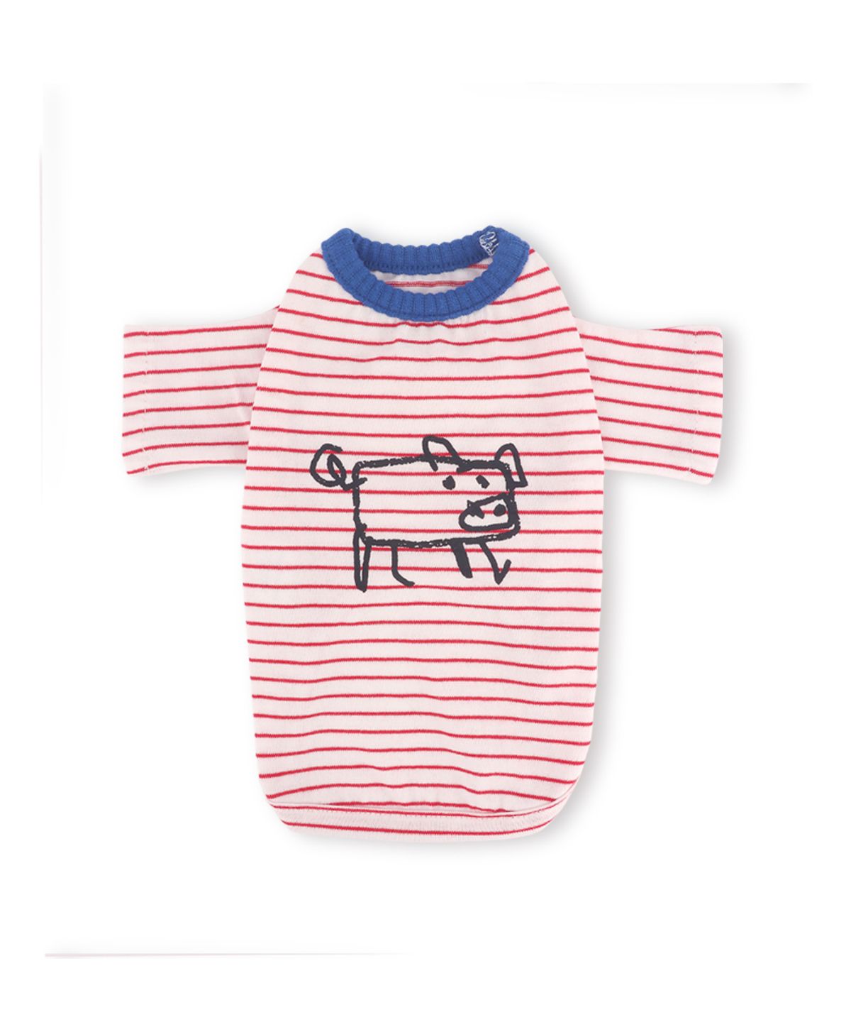 몽슈슈(MONCHOUCHOU) Little Doodle Stripe Tee Red