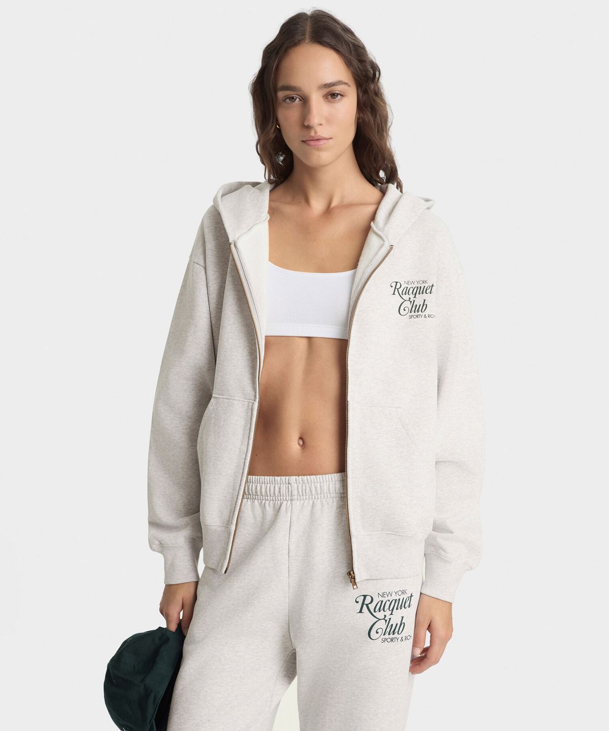 스포티앤리치(SPORTY&RICH) NYRC 지퍼 후드 남여공용 R256AUW016