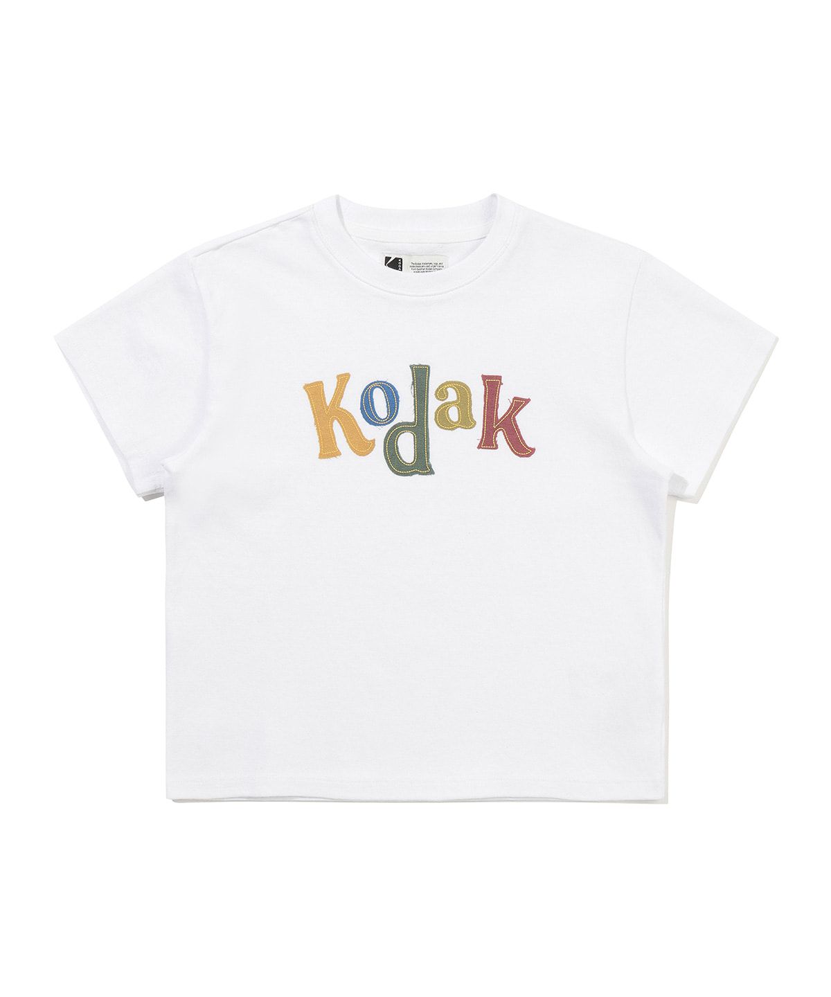 코닥 키즈(KODAK KIDS) 로고 아트웍 코튼 반팔 티셔츠 키즈 WHITE