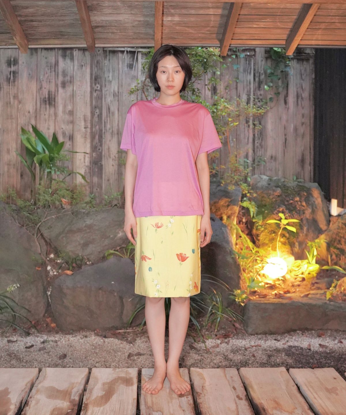 누아누(NUUANU) Corolla Skirt_Yellow