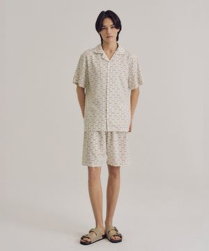 남성 H117 비엔나까미유 반소매 파자마 세트