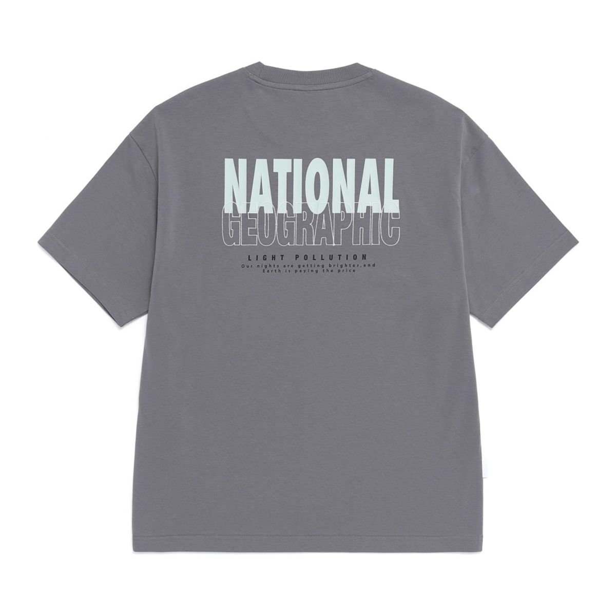 내셔널지오그래픽(NATIONALGEOGRAPHIC) N262UTS970 캐스터 레터링 그래픽 반팔 티셔츠 STONE GREY