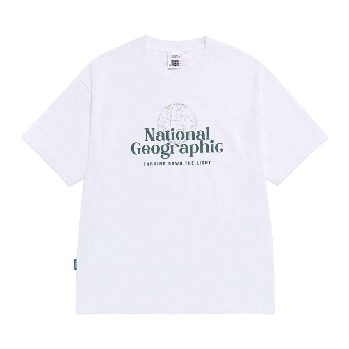 내셔널지오그래픽(NATIONALGEOGRAPHIC) N262UTS971 캐스터 빅그래픽 반팔 티셔츠 WHITE