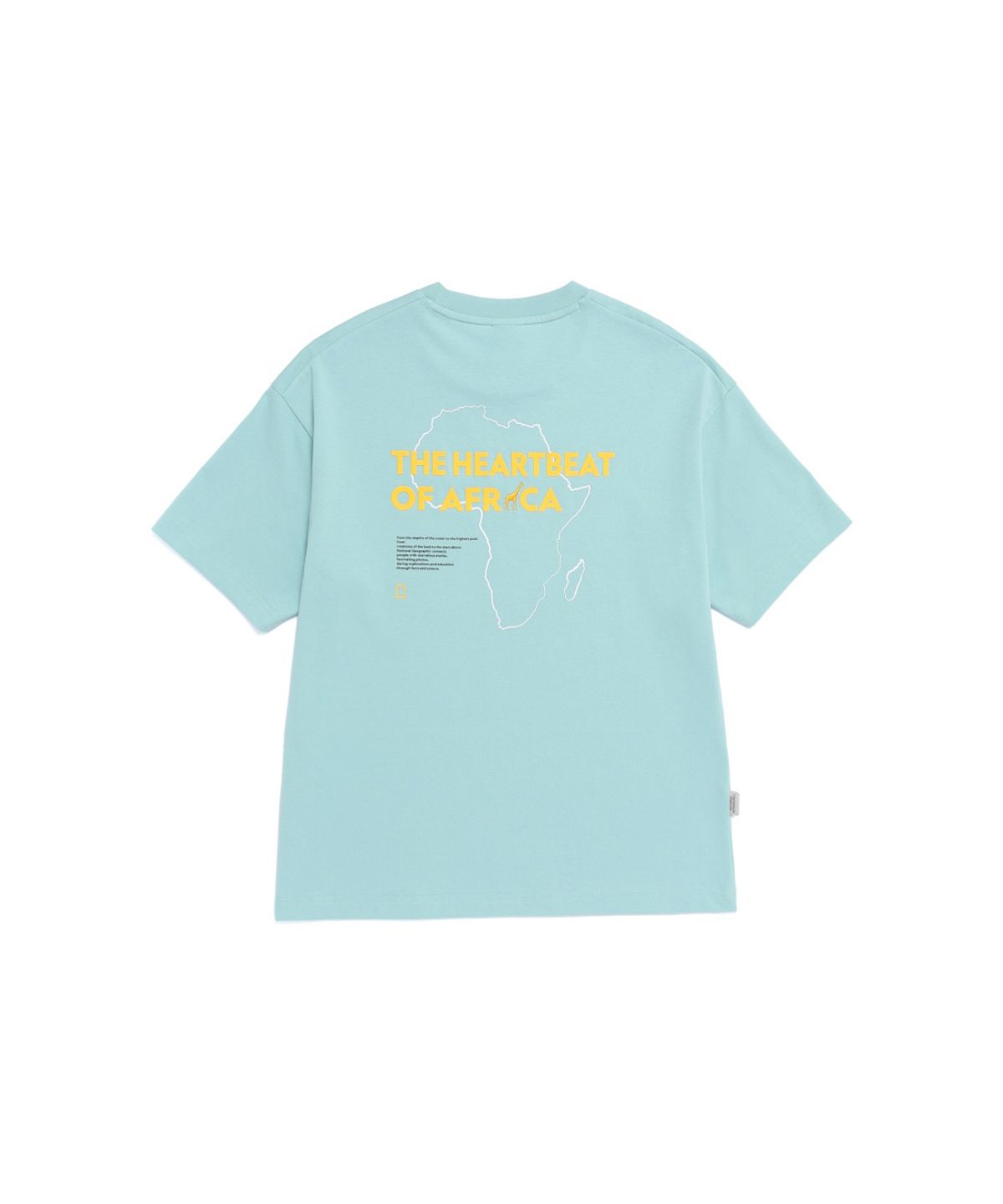 내셔널지오그래픽(NATIONALGEOGRAPHIC) N262UTS981 [AEROSILVER] 아비스 그래픽 반팔 티셔츠 DUSTY BLUE