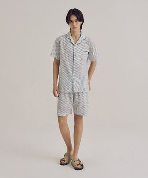 남성 H140 미니까미유 반소매 파자마 세트