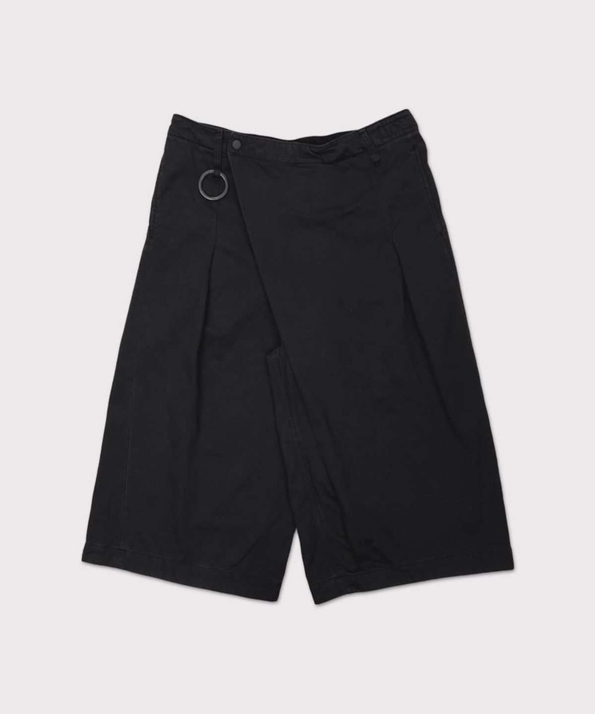 마이너스(MINUS) Wrapped Work Short(AGED TWILL) - BLACK