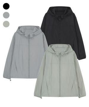 후드 집업 바람막이 자켓 (3COLORS)