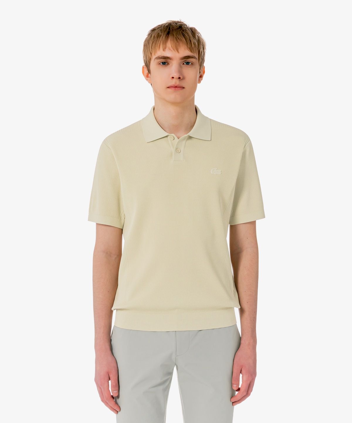 라코스테(LACOSTE) 남성 골프 조직감 스웨터 AH011E-56G 02S