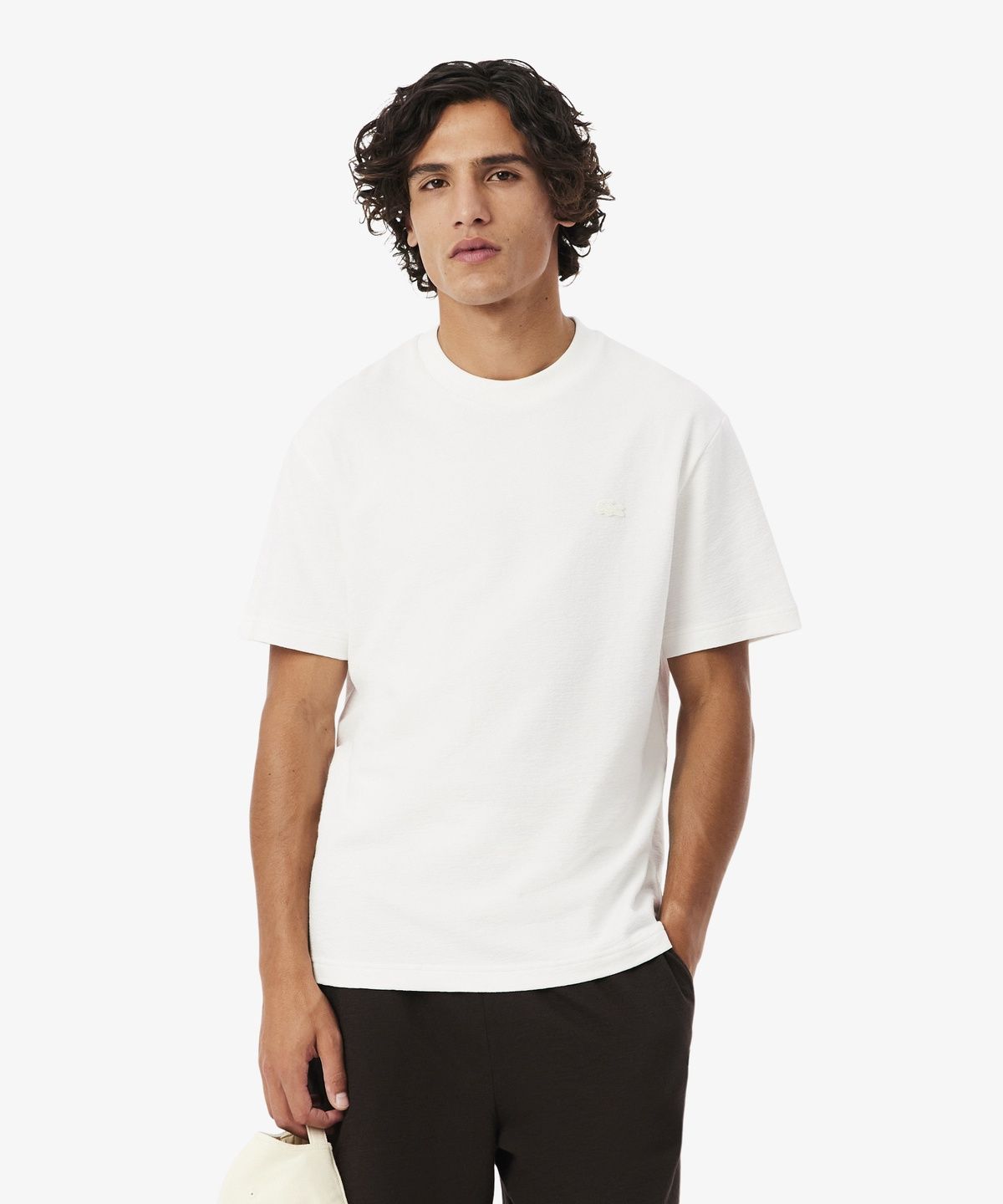 라코스테(LACOSTE) 남성 크레이프 반팔 티셔츠 TH1979-56G 70V