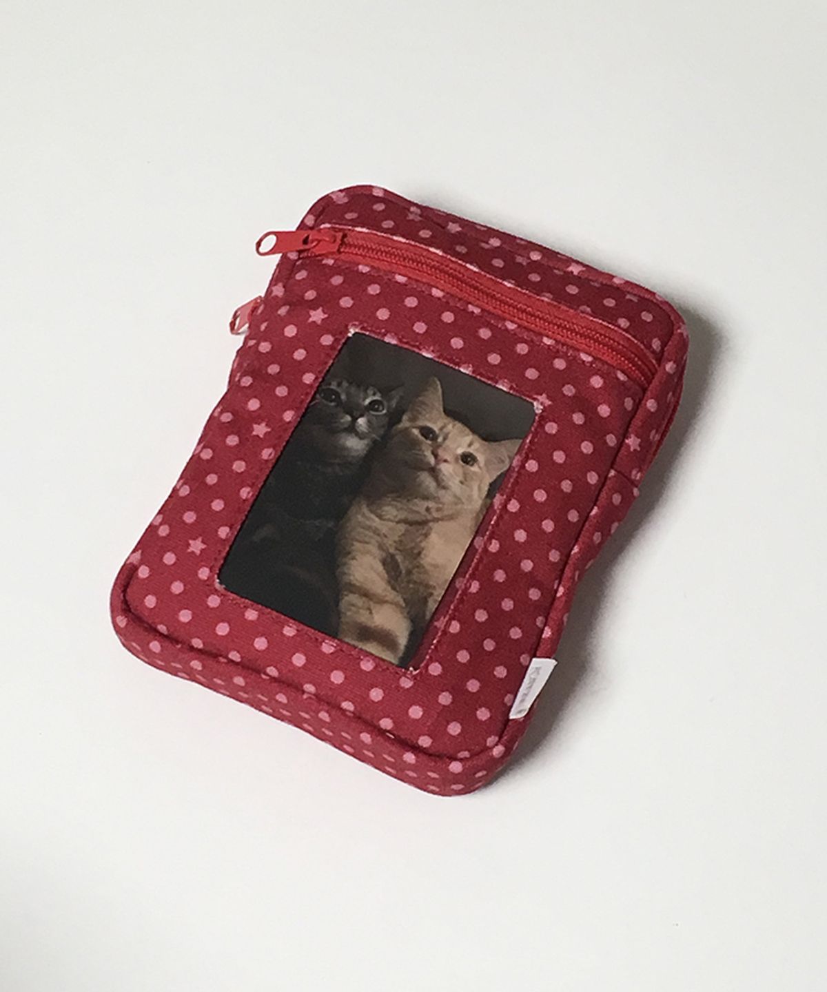캇제(KATZE) Photo Holder Pouch: RED