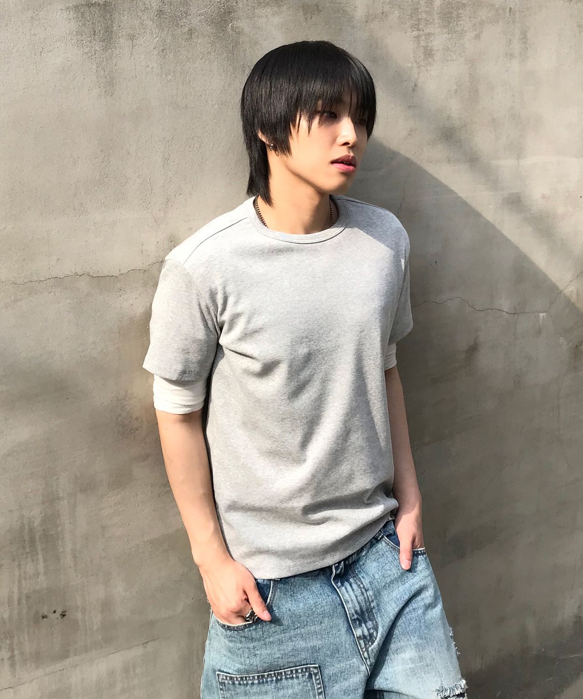 기철(KICHUL) All Day Soft T-shirt (Grey)