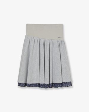 LAYERED SKIRT [GREY]