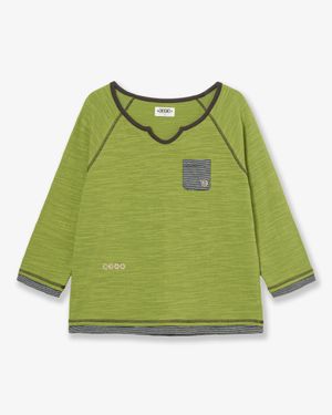 LAYERED SLEEVE TEE [GREEN]