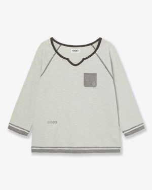 LAYERED SLEEVE TEE [IVORY]