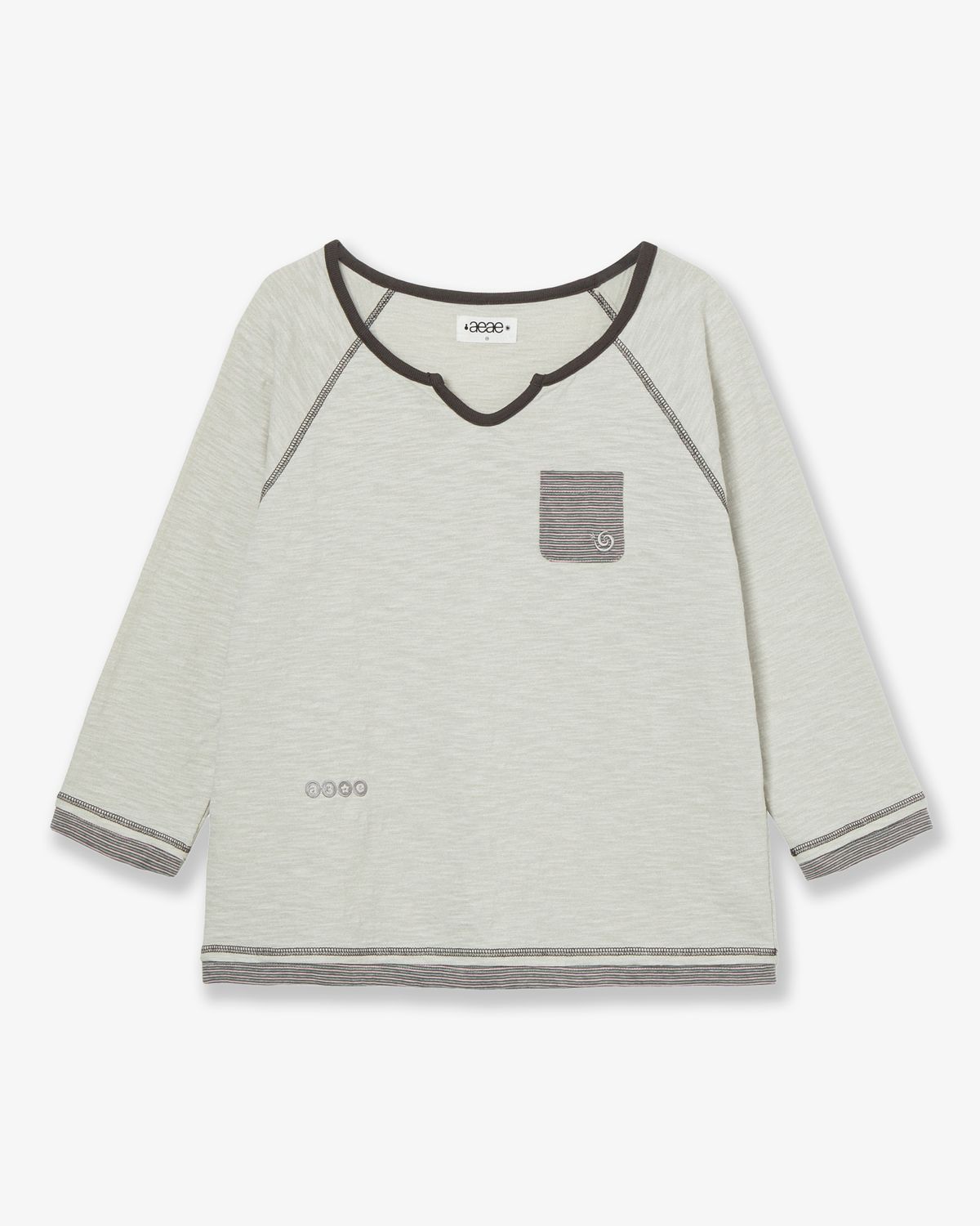 에이이에이이(AEAE) LAYERED SLEEVE TEE [IVORY]