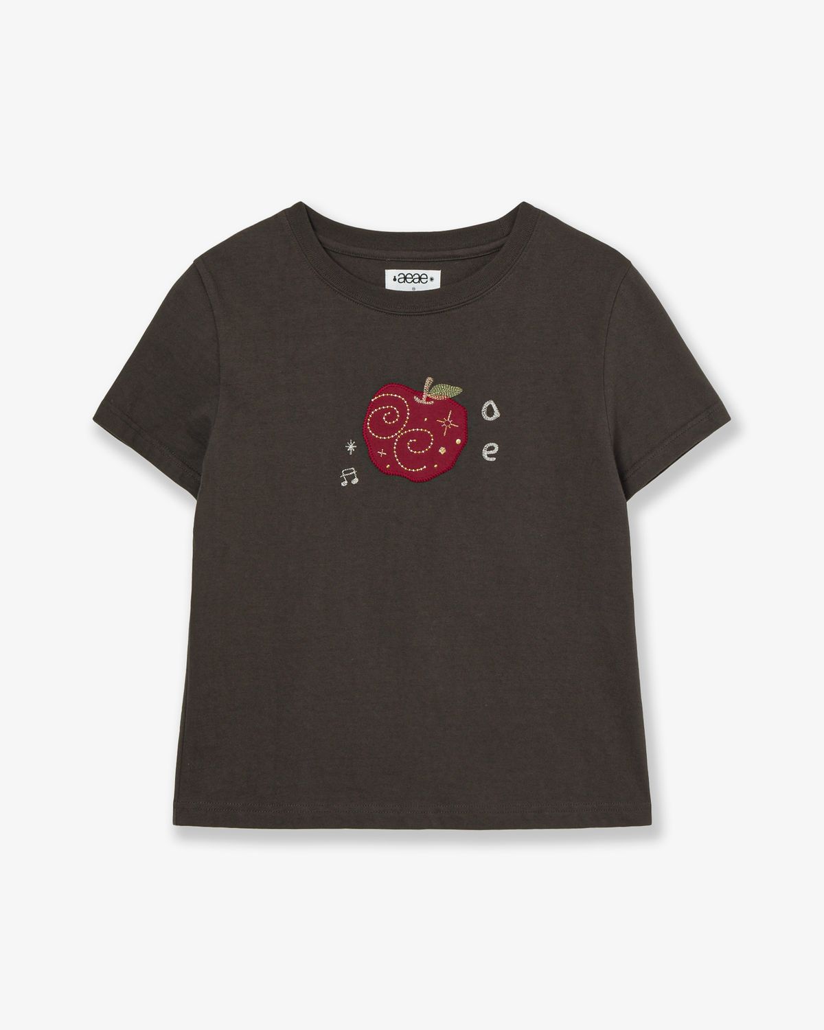 에이이에이이(AEAE) RINGO TEE [DARK BROWN]