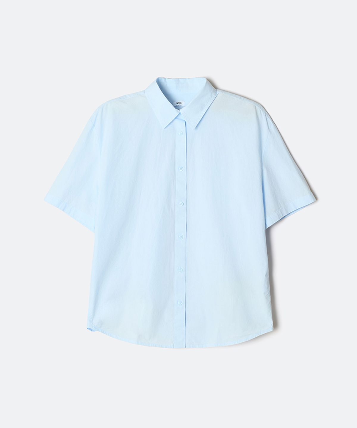 스파오(SPAO) 여성 세미 오버핏 반팔 셔츠_SPYWG25G01
