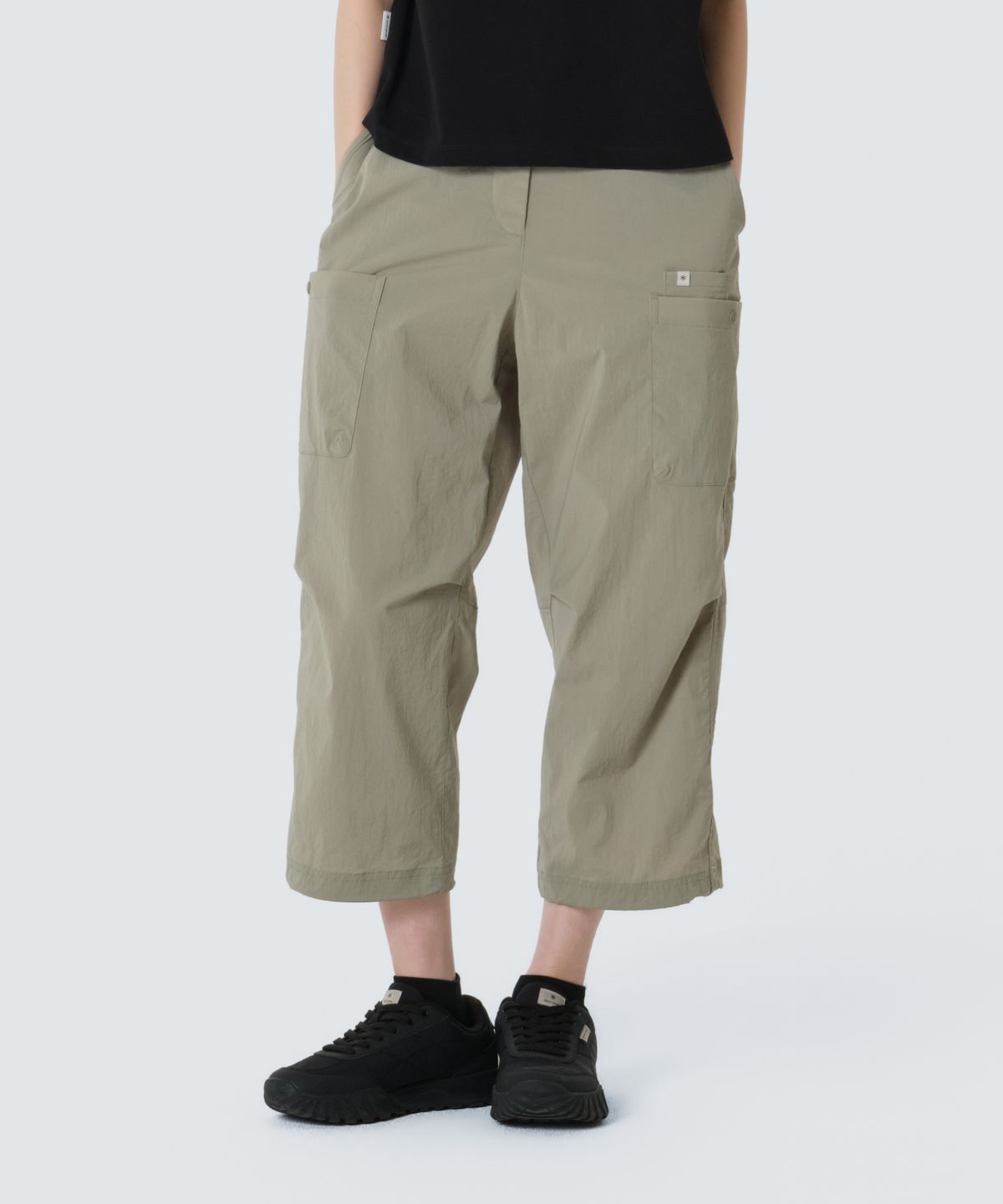 스노우피크 어패럴(SNOWPEAK APPAREL) 루트 여성 8부 팬츠 (S26MWRPT53) Khaki Gray