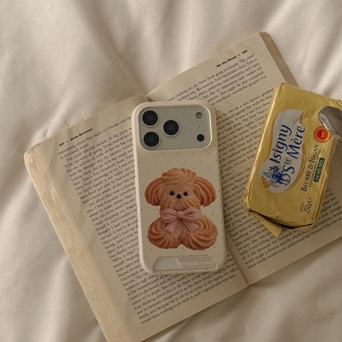 메이드모먼(MADEMOMENT) butter cookie puppy 디자인 [카드수납 폰케이스]