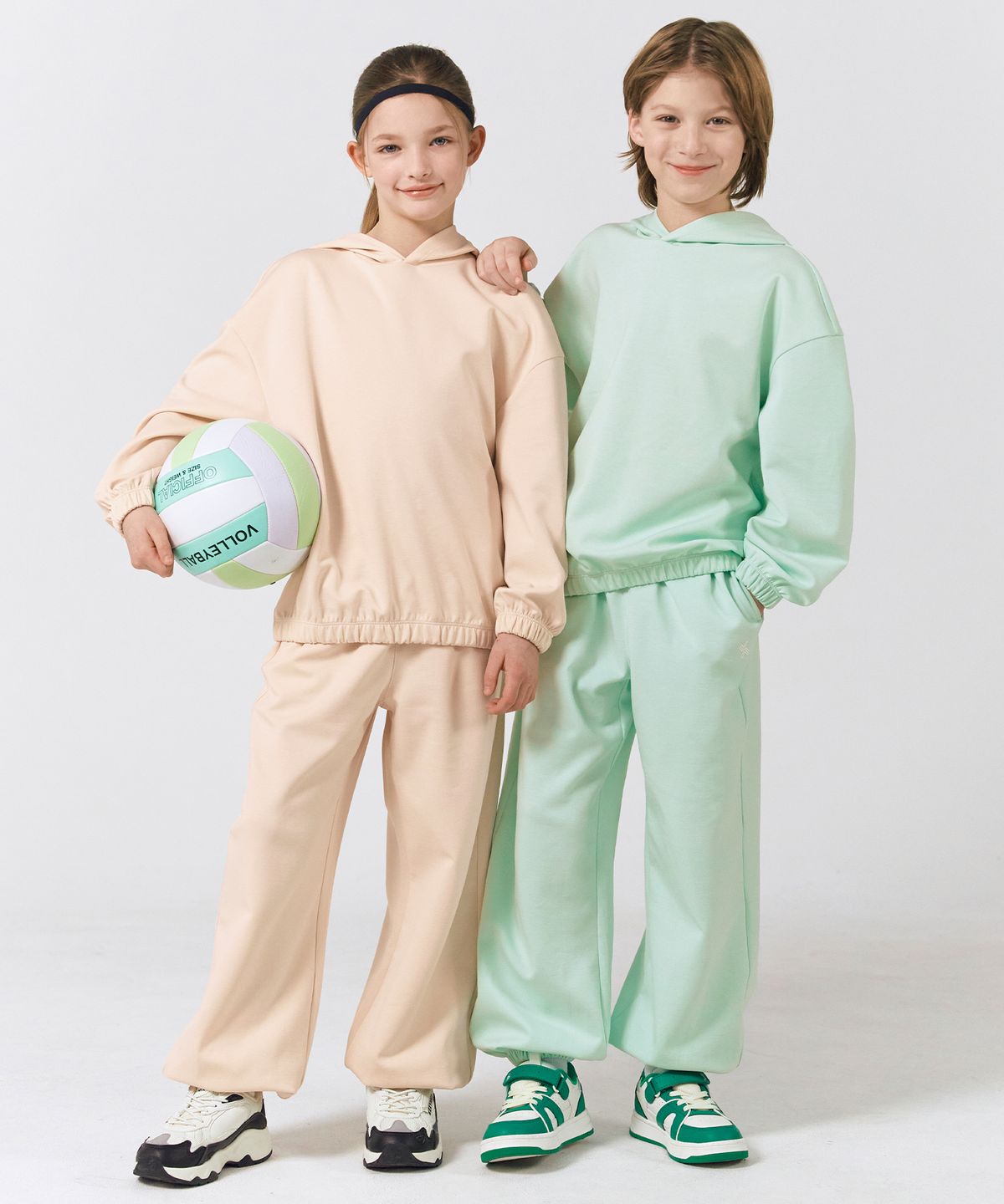 젝시믹스 키즈(XEXYMIX KIDS) [SET] 스무드터치 코튼 키즈 세트 XUL1TL1301_XUL1PP1301