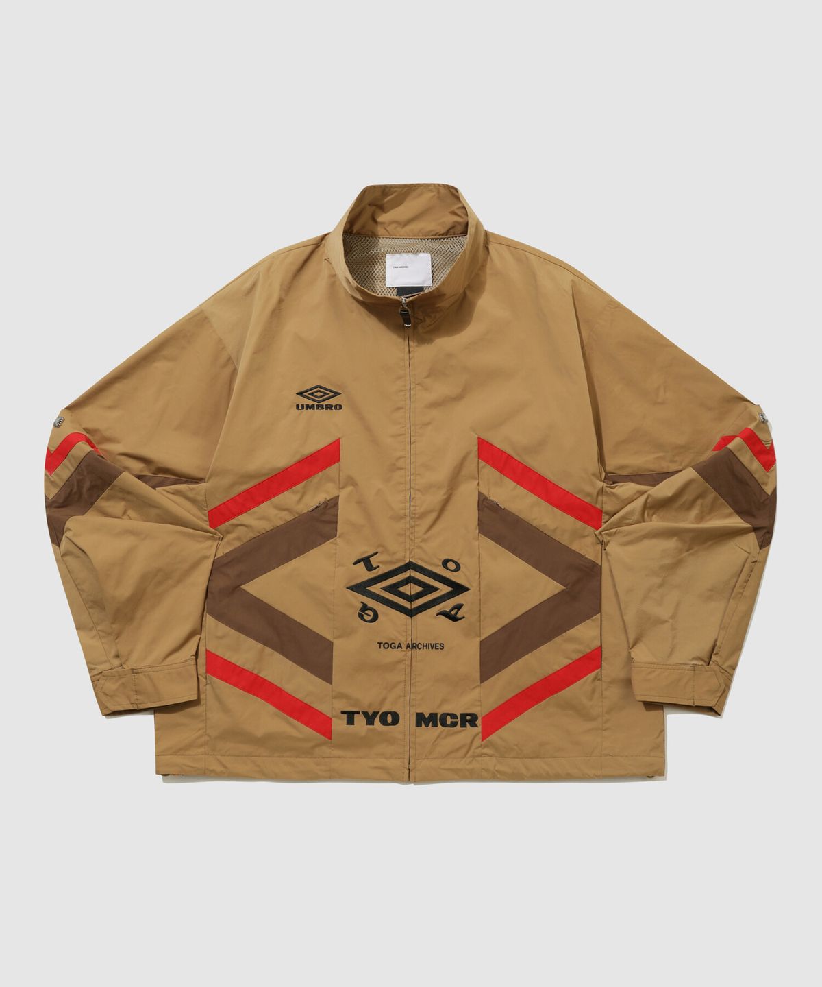 엄브로(UMBRO) [UMB X TOGA] 스탠넥 긴팔 자켓 베이지 UR111OJK21