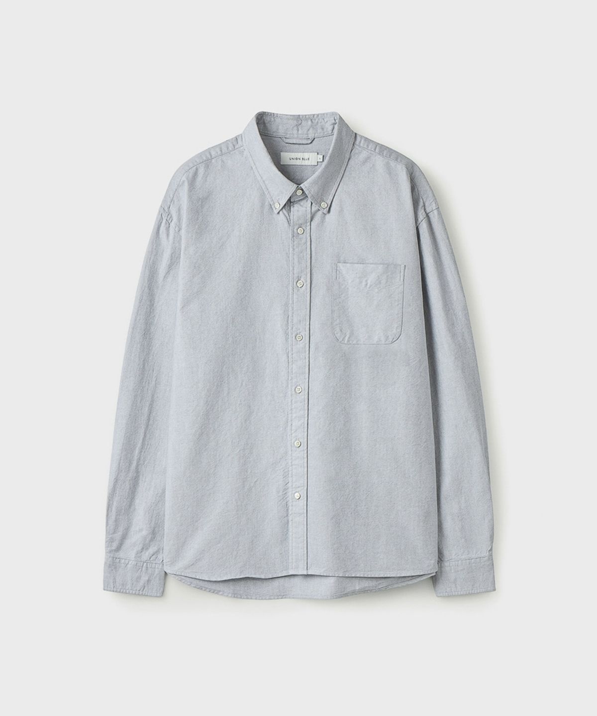 유니온블루(UNION BLUE) BUTTON-DOWN OXFORD SHIRT [GRAY]