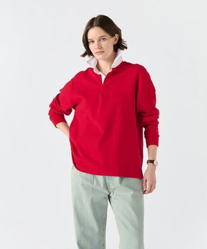 (U) 박시핏 럭비 레드 BOXY FIT RUGB YRED