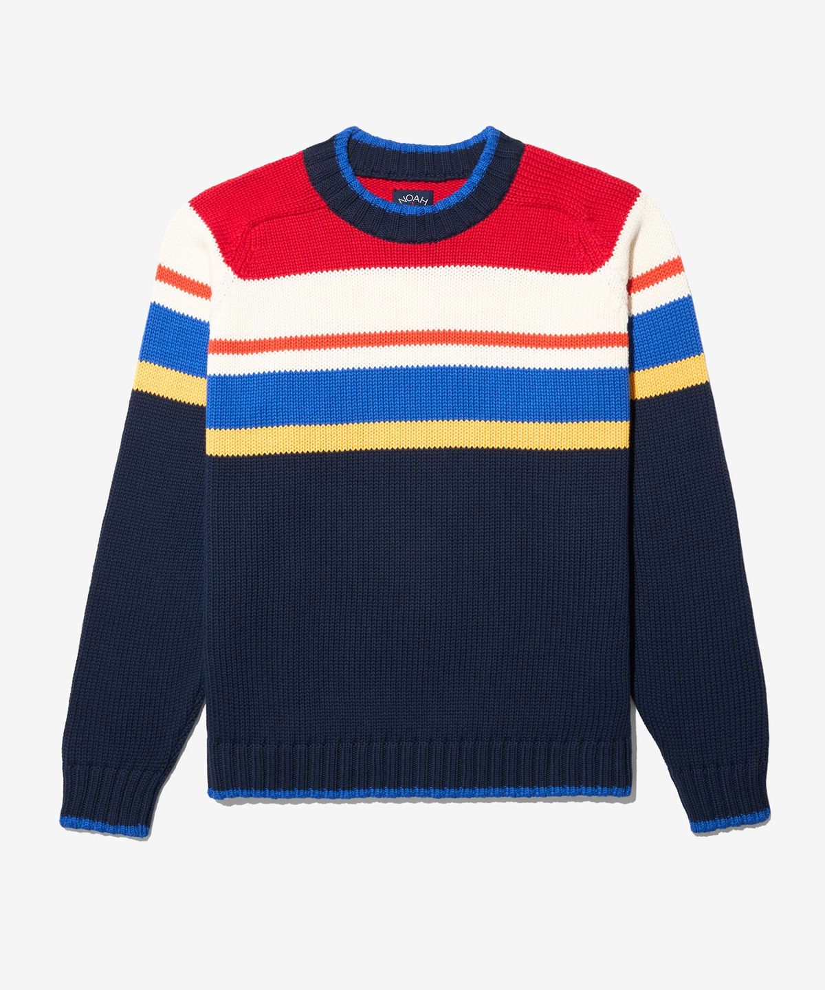 노아(NOAH) (U) 스트라이프 코튼 스웨터 멀티 스트라이프 STRIPED COTTON SWEATER MULTI STRIPED